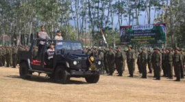 Upacara Pelantikan Polisi Khusus Kehutanan di Pusdik Binmas, Jumat (16/10/2026). (Foto: Humas Polri)