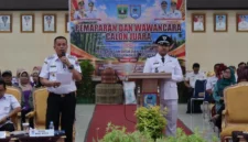 Wakil Wali Kota Elzadaswarman menyampaikan sambutan saat tahapan Pemaparan dan Wawancara Calon Juara Penjaringan Desa dan Kelurahan Berprestasi Tingkat Nasional 2026 di Aula Josrizal Zain, Balai Kota Payakumbuh, Rabu (7/10/2026). (Foto: MC Payakumbuh)