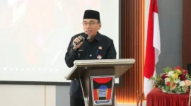 Wakil Wali Kota Padang Maigus Nasir membuka Pelatihan Peningkatan Mutu Guru TQA/MDTW se-Kota Padang di Aula Kantor Dinkes Padang (7/10/2026). (Foto: Pemko Padang)