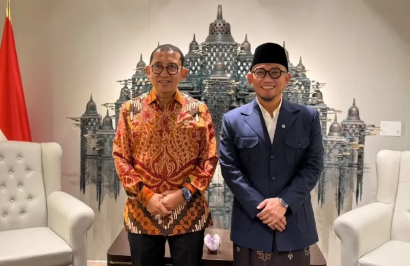 Wamenhaj Dahnil Anzar Simanjuntak dan Menteri Kebudayaan Fadli Zon di Kantor Kementerian Kebudayaan, Kamis (22/10/2026). (Foto: Kemenhaj)