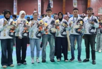 Atlet wushu Payakumbuh meraih empat emas dan satu perunggu di Porprov XVI Sumbar 2026. (Foto: MC Payakumbuh)