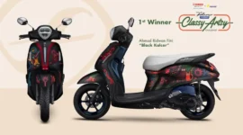 Karya Ahmad Ridwan Fitri meraih juara pertama Grand Filano Classy Artsy Challenge 2026. (Foto: Yamaha)