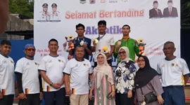 Zikri Akhman meraih emas pertama renang Kota Padang di Porprov Sumbar 2026. (Foto: Pemko Padang)